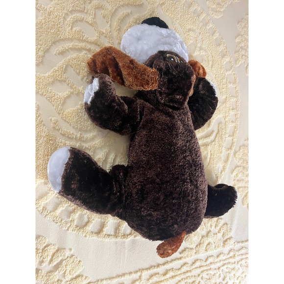 Dan Dee Dark Brown Floppy Puppy XL-28" Long - Plush-So Soft! Sad Eyes Very Clean - Picture 3 of 5